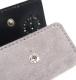 HTC Key Case Flower Suede #2 BLK N / Gray