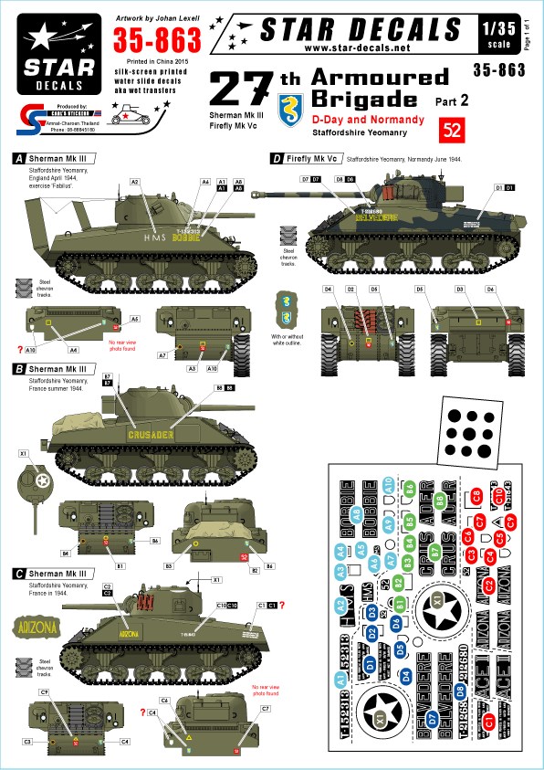 ǥ 35-863 1/35 27ι # 2 - D-Day/Υޥǥ, եɥ㡼ͦʼϢ - 㡼ޥ Mk III, եե饤 Mk Vc