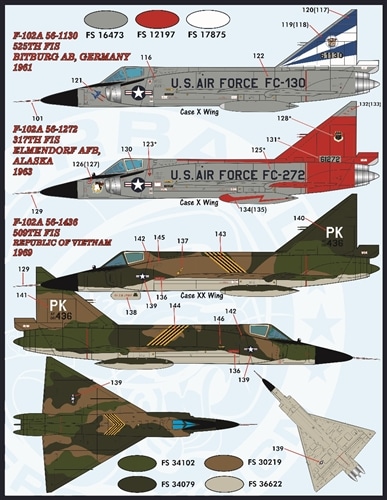 ファーボール FDS-4817 1/48 アメリカ空軍 F-102A デルタダガー カラー