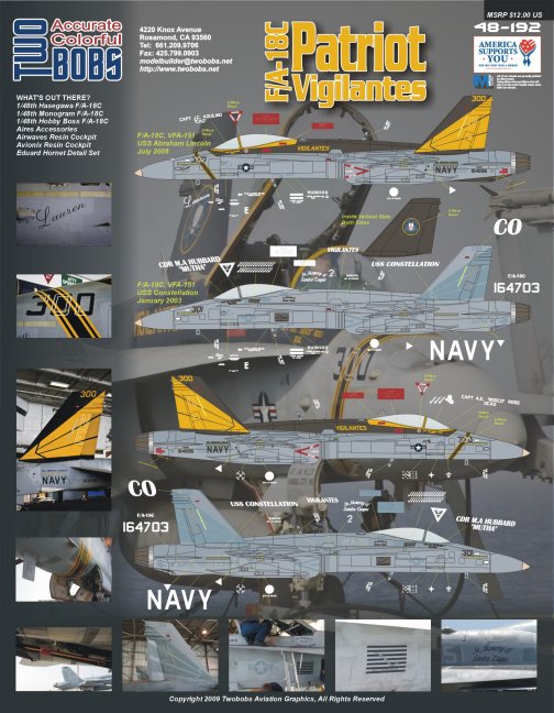 ȥܥ֥ 48-192 1/48 VFA-151 ѥȥꥪå ӥƥ F/A-1