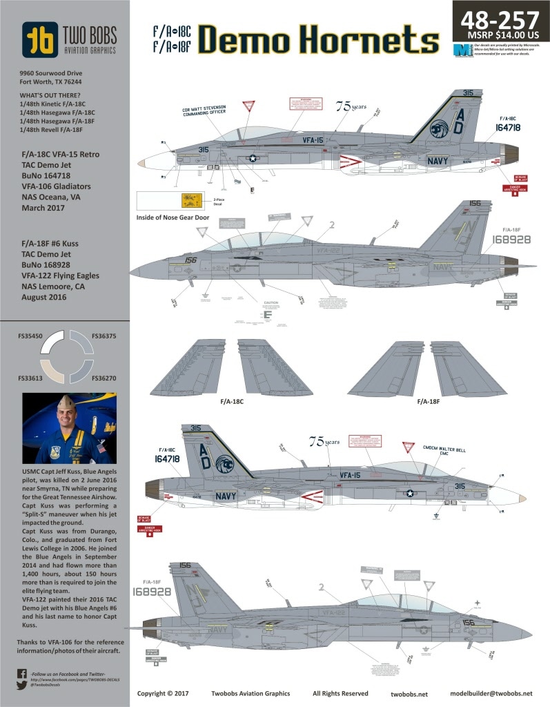 ȥܥ֥ 48-257 1/48 F/A-18C F/A-18F ǥ ۡͥå