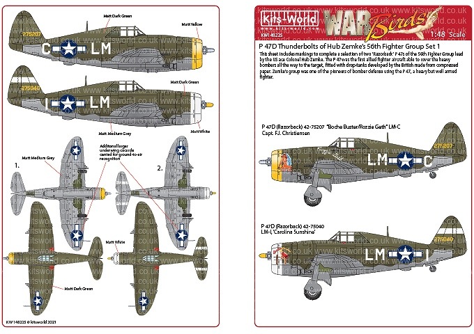 ���åĥ��� 1/48 KW148225 ��56��Ʈ�Ҷ�����P 47C/D
