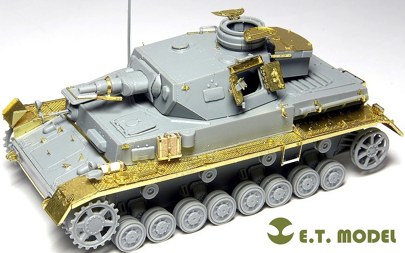 WWII ドイツ軍 IV号戦車E型潜水戦車 w/トレーラー E.T.モデル E72-007
