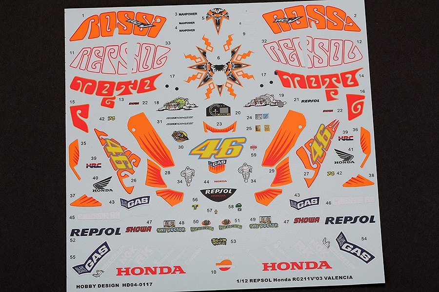 ホビーデザイン HD04-0117 1/12 レプソル ホンダ RC211V