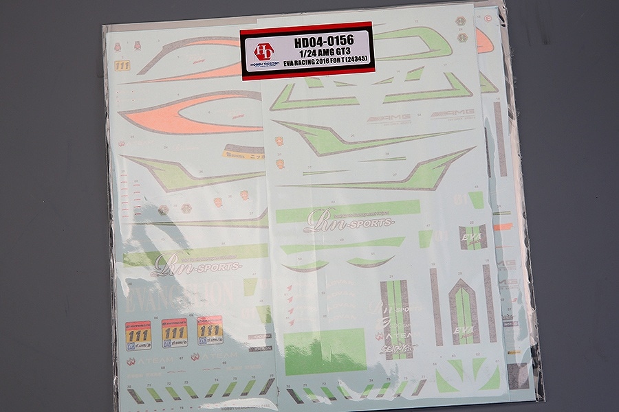 ホビーデザイン HD04-0156 1/24 AMG GT3 EVA レーシング 2016 デカール