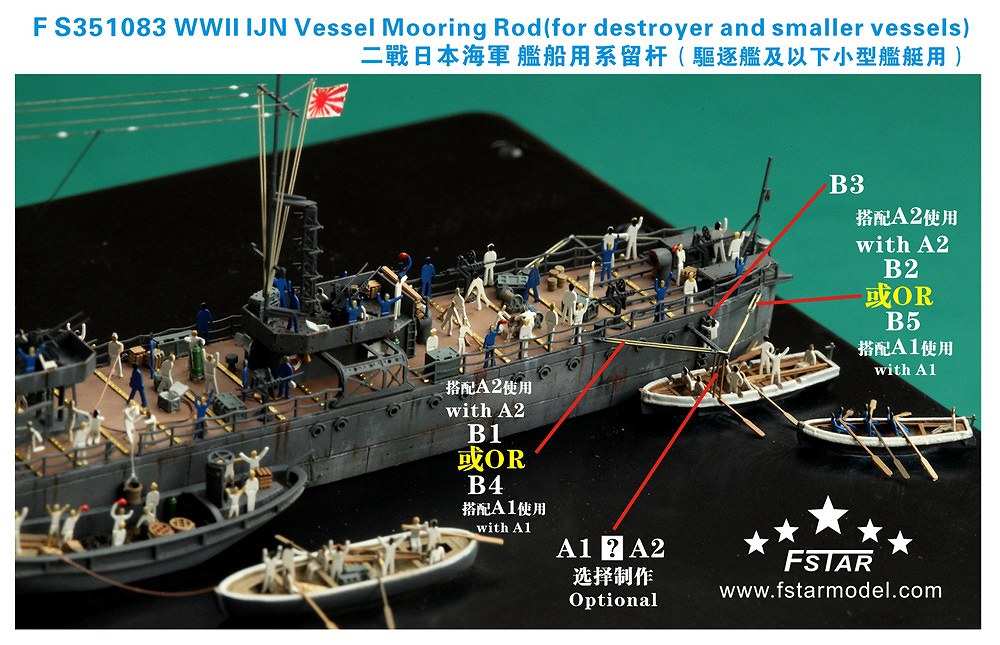 ファイブスターモデル FS351083 1/350 WWII 日本海軍 小型艦艇用