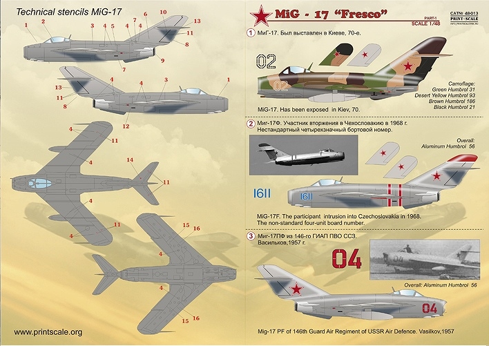 �ץ��ȥ������� 48-013 1/48 Mig-17 �ե쥹�� Part1