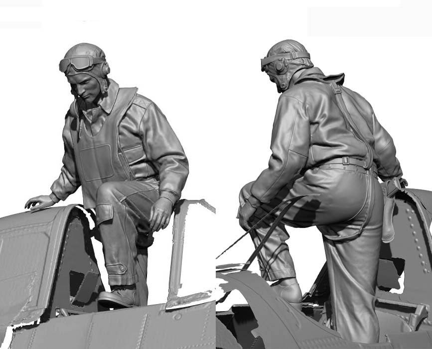 【後払い手数料無料】 レジェンド (搭乗 アメリカ海軍パイロット WW2 1/48 LF4821 その他