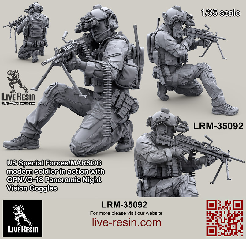 ライブレジン LRM35092 1/35 アメリカ海兵隊特殊作戦コマンド MARSOC