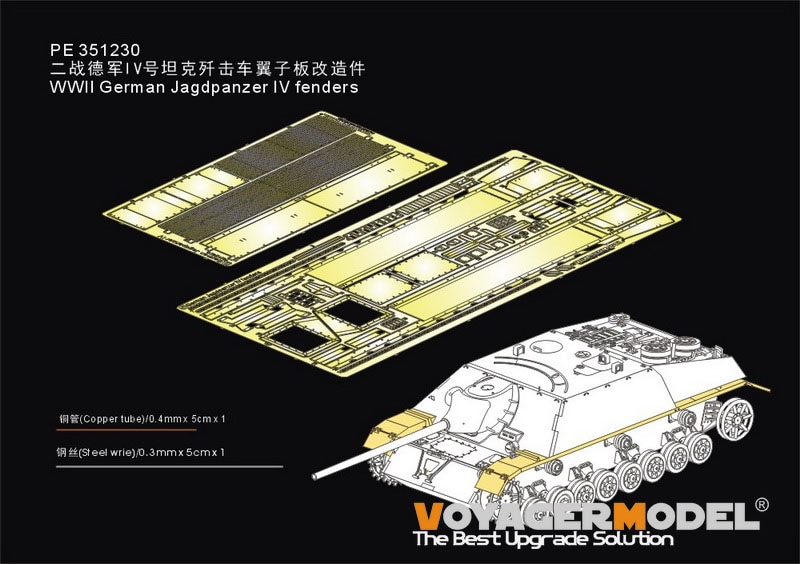 WWII German Jagdpanzer IV fendersFor Border BT-016