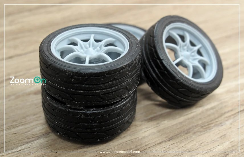 ZoomOn ZR004 1/24 17インチ 無限 MF-8 ホイールセット | ZoomOn,ZR