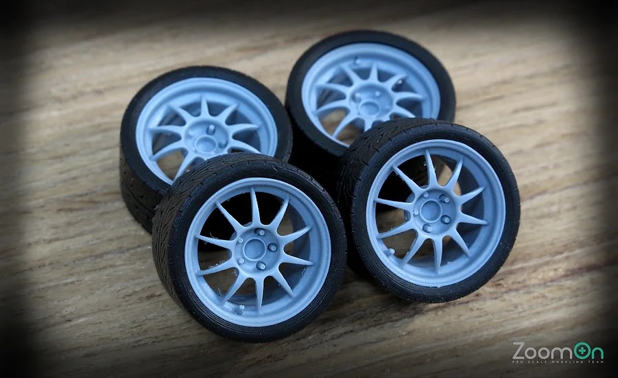 ZoomOn ZR027 1/24 17インチ エンケイ ES ターマック レーシング