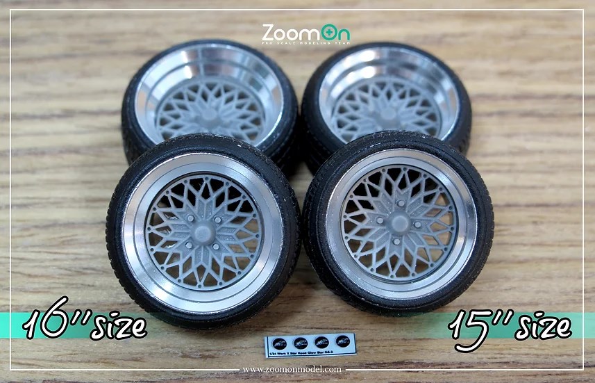 ハスダグローリードロップホイール ZoomOn ZR044 1/24 16インチ Star Road グロースター ホイール