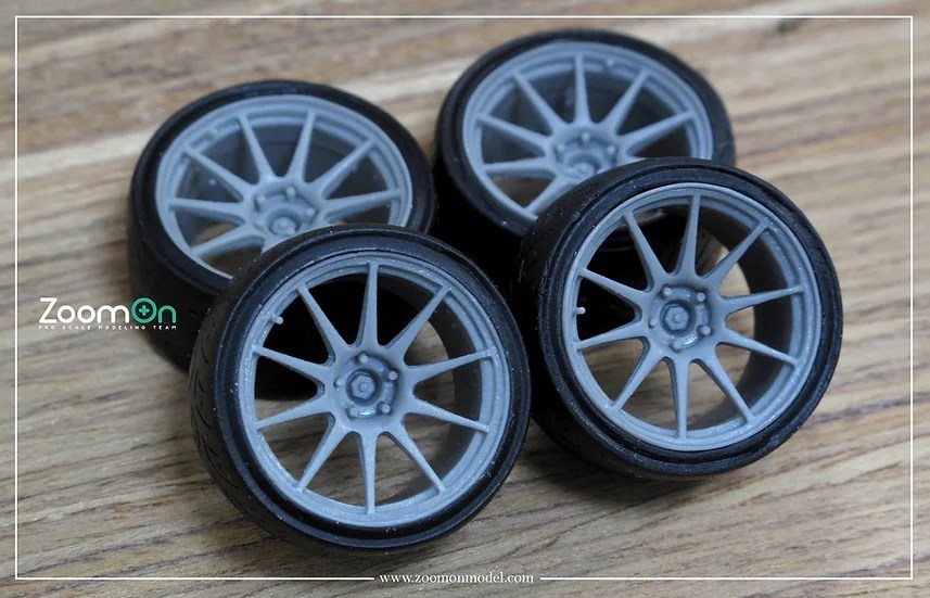 Rimon ZoomOn ZR047 1/24 18インチ Titan7 T-R10 ホイールセット | ZoomOn,ZR