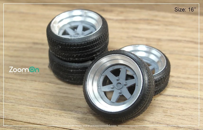 ZoomOn ZR058 1/24 16インチ SSR スピードスター XR-4 ホイールセット