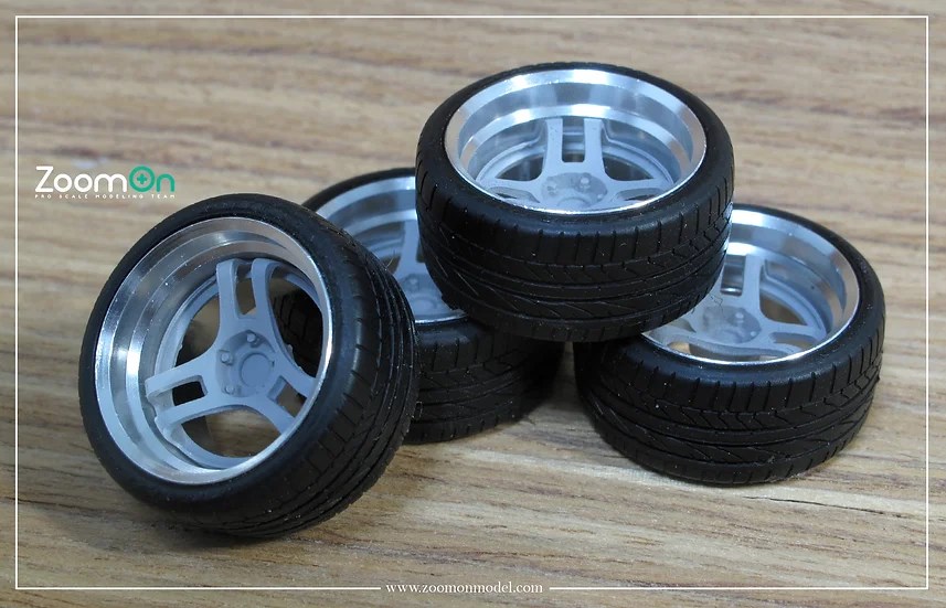 ZoomOn ZR068 1/24 17インチ アドバン スーパー レーシングv2 ホイール