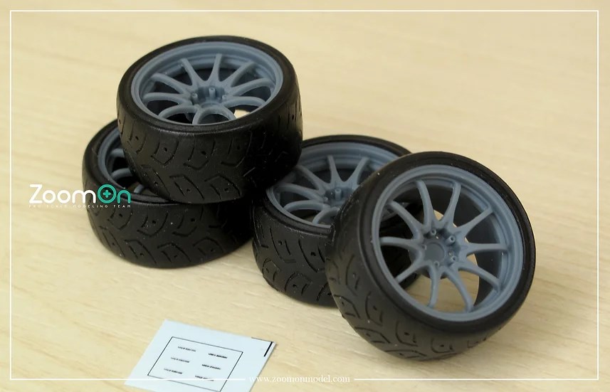 ZoomOn ZR082 1/24 17インチ レイズ CE28N ホイールセット | ZoomOn,ZR