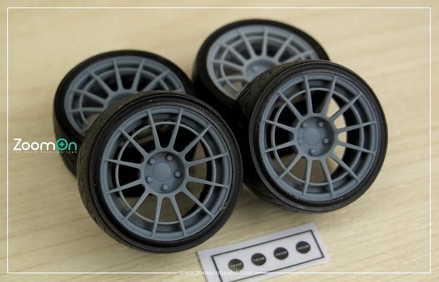 ZoomOn ZR085 1/24 16インチ エンケイ NT03RR ホイールセット | ZoomOn