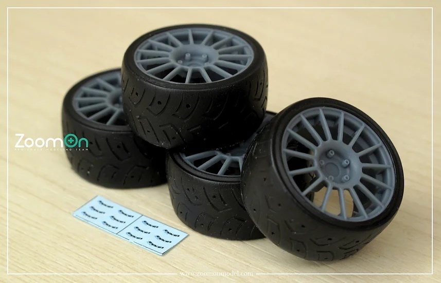 ZoomOn ZR093 1/24 17インチ エンケイスポーツ RC-T4 ホイール