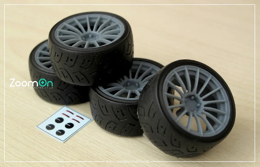 ZoomOn ZR104 1/24 19インチ エンケイ RS05RR ホイールセット