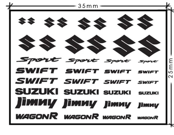 ZoomOn ZD035 1/24 - 1/43 スズキ メタルステッカー | ZoomOn,ZD