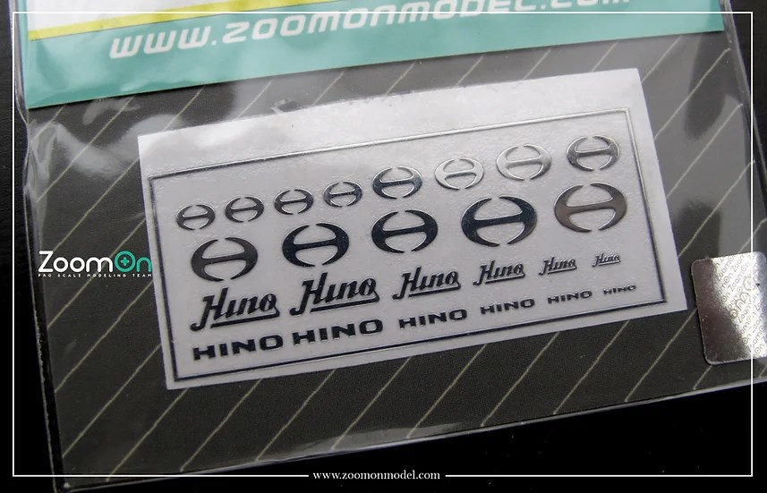 ZoomOn ZD038 1/24 - 1/43 日野 メタルステッカー | ZoomOn,ZD