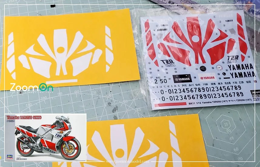 ZoomOn ZD172 1/12 ヤマハ TZR250 パターンマスク | ZoomOn,ZD