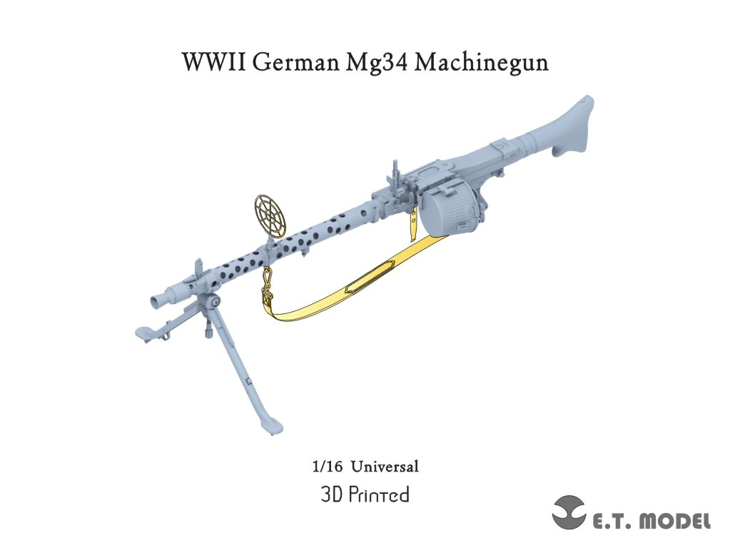 E.T.MODEL P16-001 1/16 WWII ɥ MG34ؽ(3Dץ)