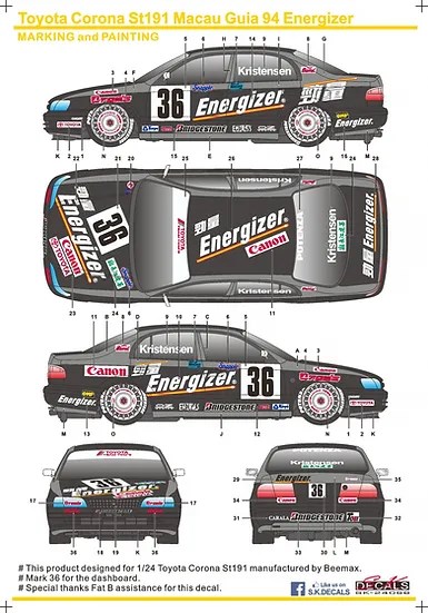 SK�ǥ����� SK24066 1/24 �ȥ西 ������ �ޥ��� ���� 94 Energizer