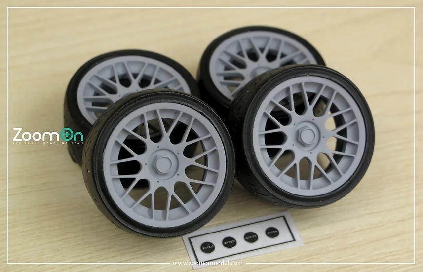 ZoomOn ZR106 1/24 17インチ Work Starfield ホイールセット | ZoomOn