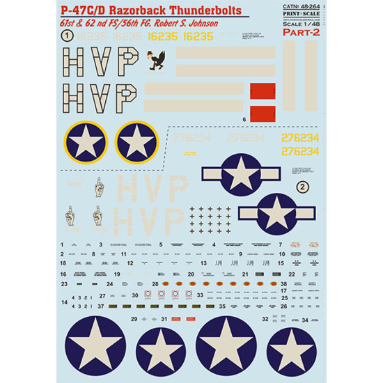 ץȥ  48-264 1/48 P-47 C/D 쥤Хå С S. 󥽥 ѡ2