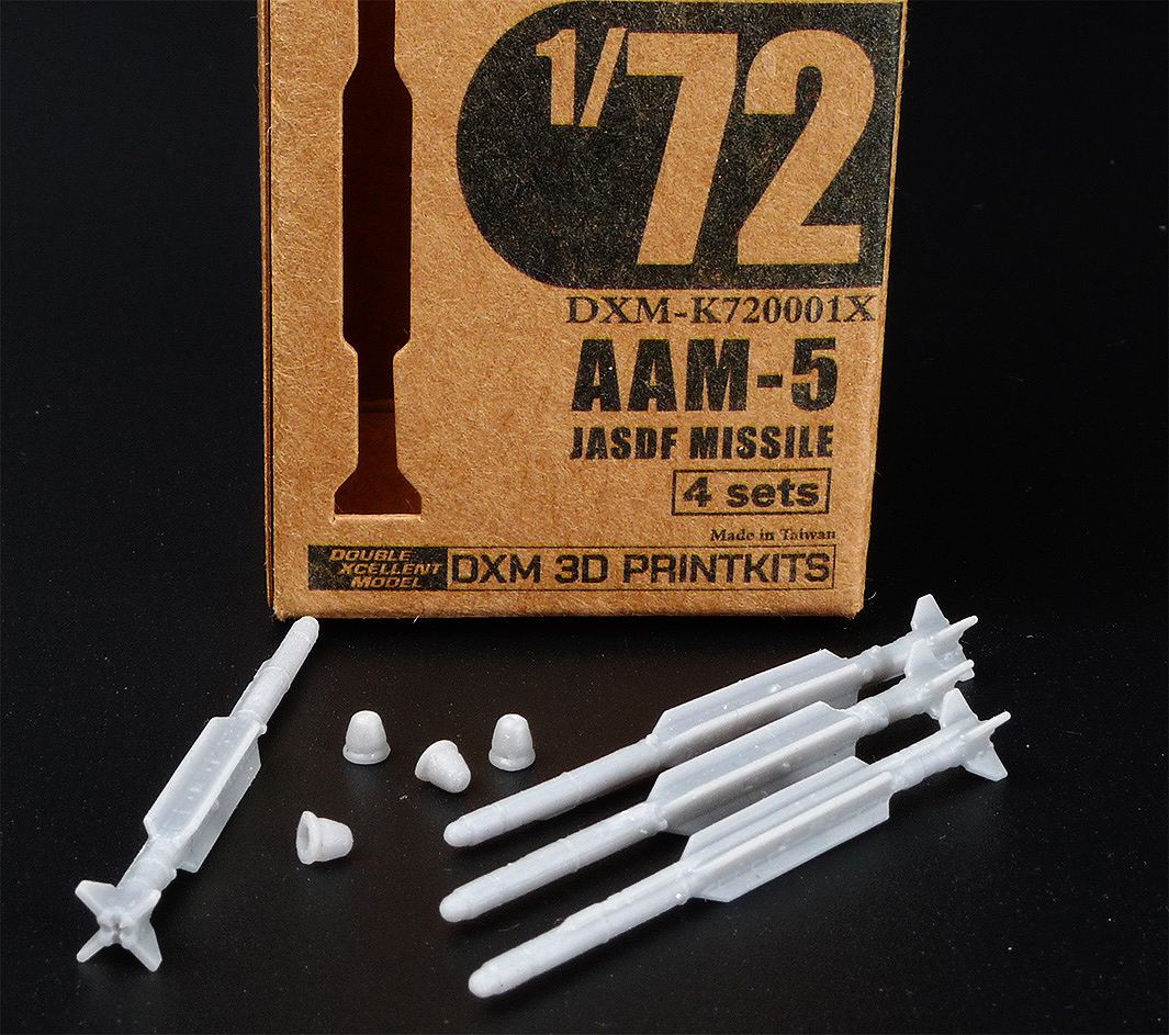 DXM K720001X 1/72 航空自衛隊 AAM-5 ミサイル(4 セット) | DXM,3D