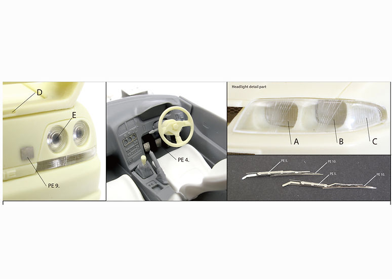 ZoomOn Z167 1/24 ニッサン スカイライン GT-R R33 400R パーツセット