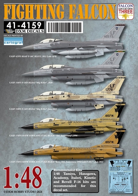 DXM 1/48 41-4159 ꥫ/󥬥ݡ F-16A/C  եƥ󥰥ե륳 쥯#3
