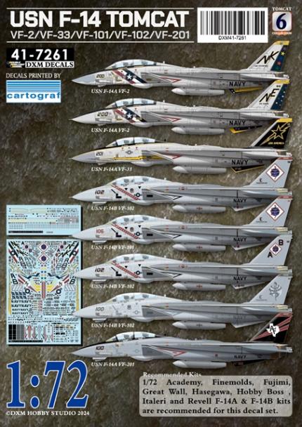 DXM 1/72 41-7261 ꥫ F-14A VF-2/VF-33/VF-101/VF-102/VF-201  F-14 ȥ७åȥ쥯 #6