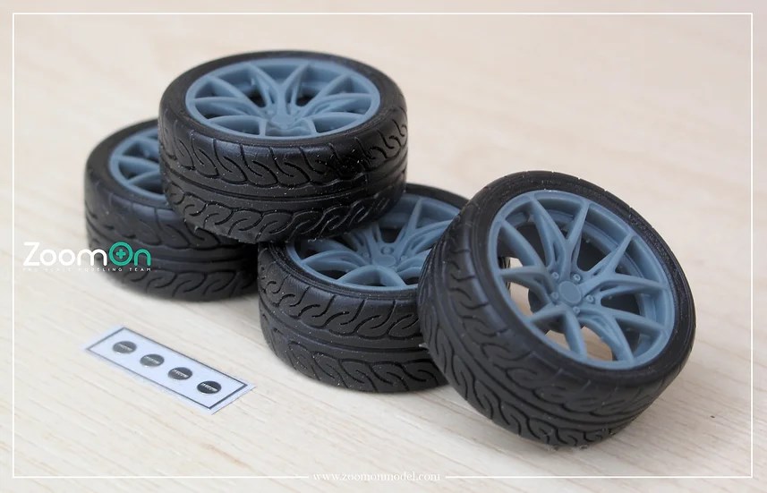 ZoomOn ZR117 1/24 19インチ レイズ VV21S ホイールセット