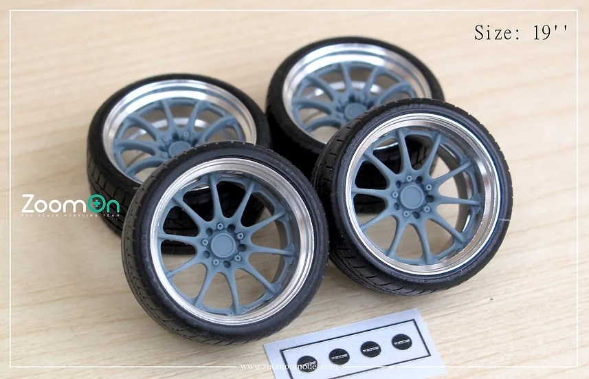 日本全国送料無料商品 特集 レイズ 18インチ 1/24 ZR122 ZoomOn ボルク GT-N レーシング タイヤ・ホイール