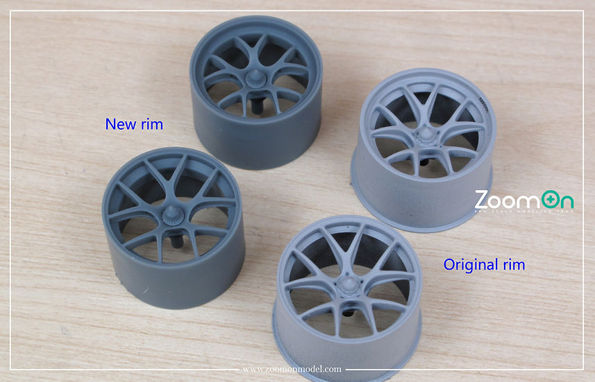 ポルシェ　ホイールセット ZoomOn ZR129 1/24 18インチ ポルシェ RSR ル・マン BBS