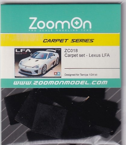 ZoomOn ZC018 1/24 カーペットセット - レクサス LFA - ブラック
