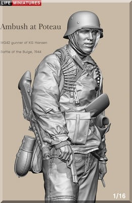 �饤�եߥ˥��奢 LM-16009 1/16 WWII �ɥ��� �ݥȡ��޷��� �ϥ󥻥���Ʈ�Ĥ�MG42���Ƽ� �Х른���襤1944