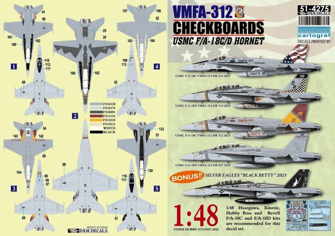 DXM 51-4275 1/48 アメリカ海兵隊 F/A-18C/D ホーネット VMFA