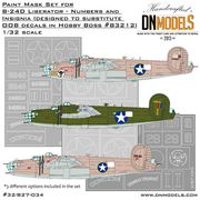 DNǥ 32/827-034 1/32 B-24D ٥졼 ʥС ڥȥޥå(ۥӡܥ)