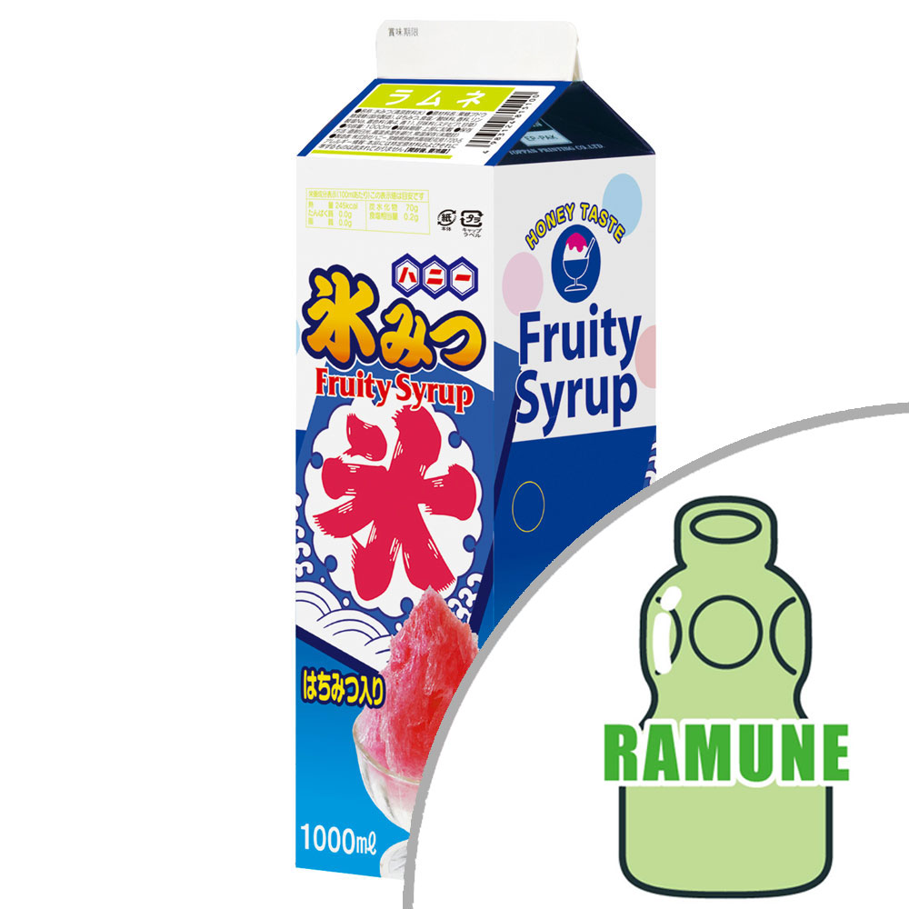 ハニー氷みつレギュラー 1L　ラムネ