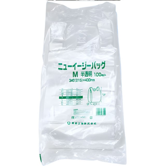 レジ袋半透明　ニューイージーバッグ Ｍ（１００枚入）