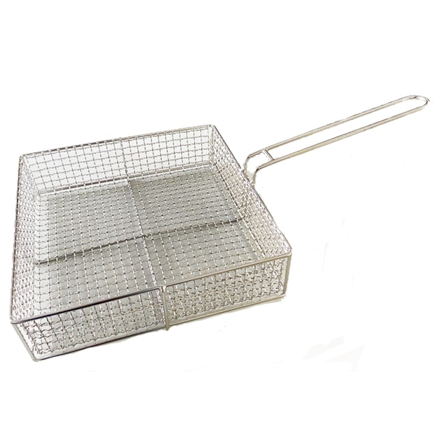 パオオリジナル　手付焼網カゴ30×30Ｈ８