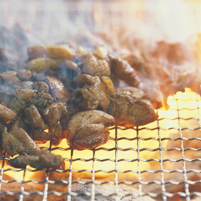 パオオリジナル　手付焼網カゴ30×30Ｈ８