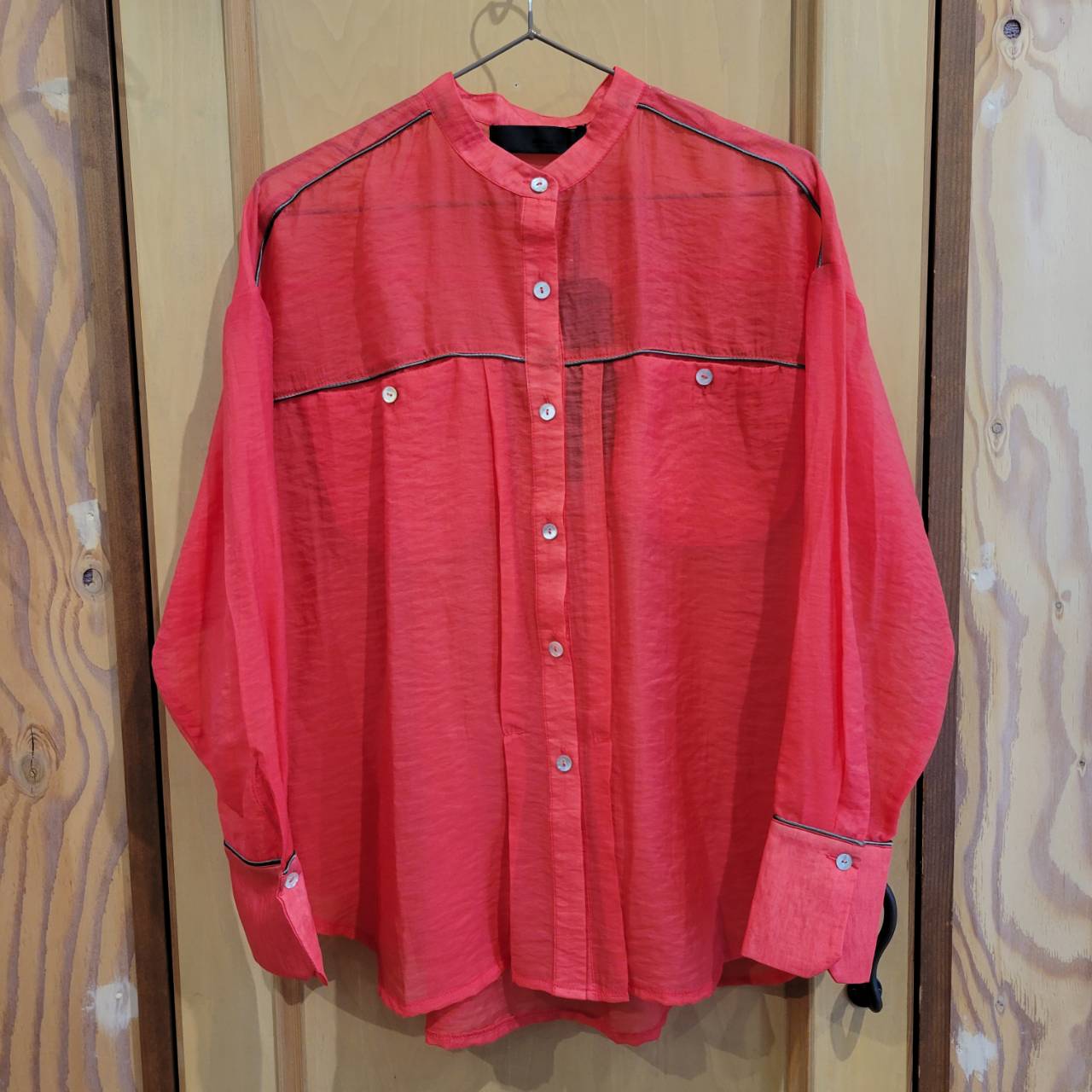 パイピングシアーブラウス　MICALLE MICALLE