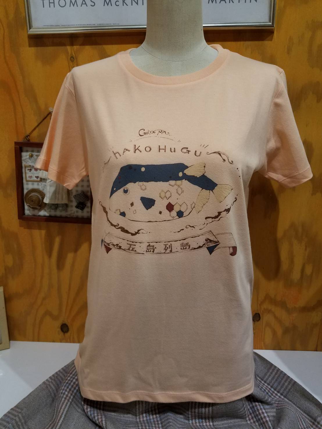 半袖Tシャツ(レディース) パパスオリジナル（ホワイト/ピンク） | 五島 