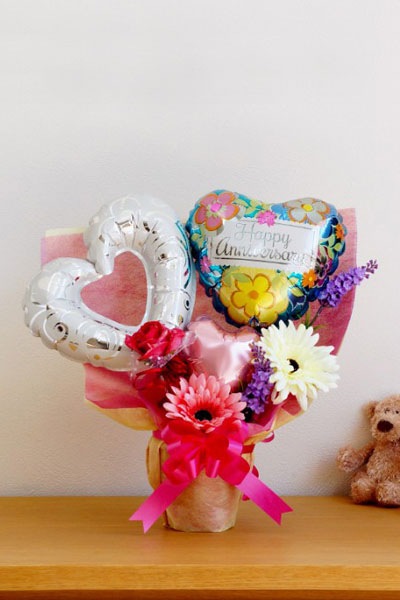 アニバーサリー リンキーホワイト ローズベン付 バルーンアート ギフト専門店パパメイアンのオンラインショップ