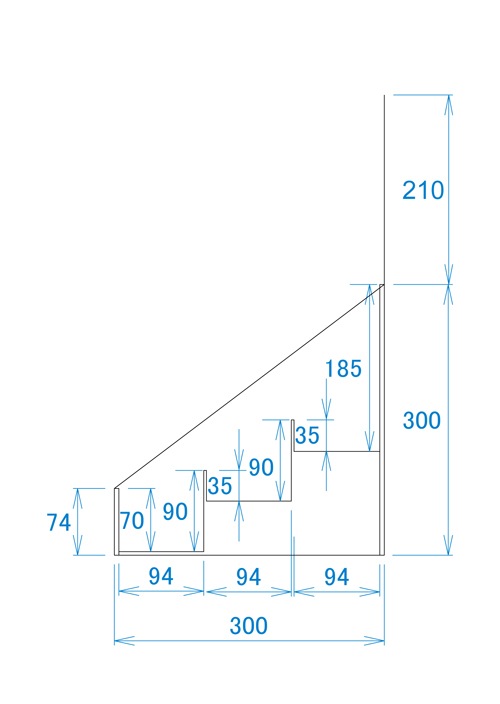 ��彺��Ҥ���3��(W350*D300*H510)